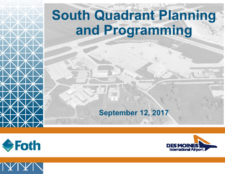 south quadrant planning and programming
