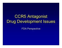 ccr5 antagonist ccr5 antagonist drug development issues