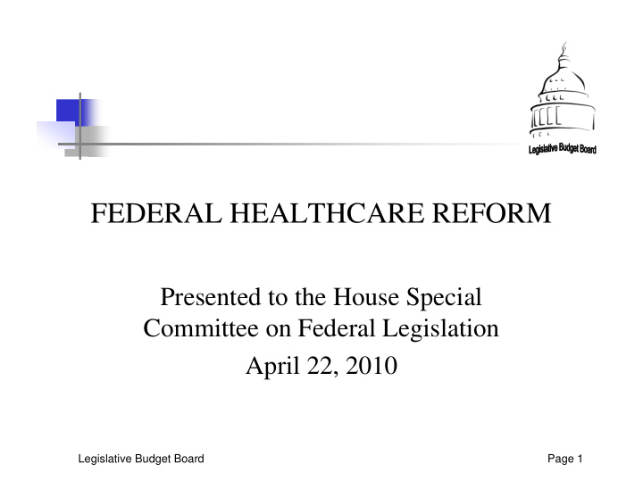 federal healthcare reform