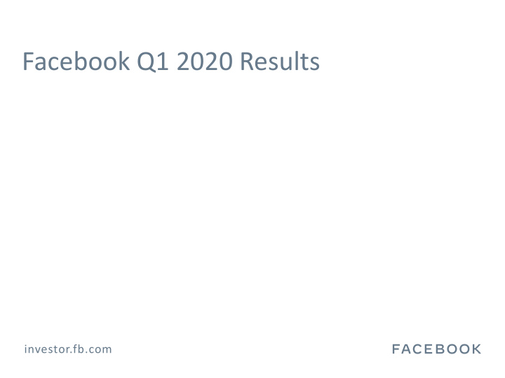 facebook q1 2020 results