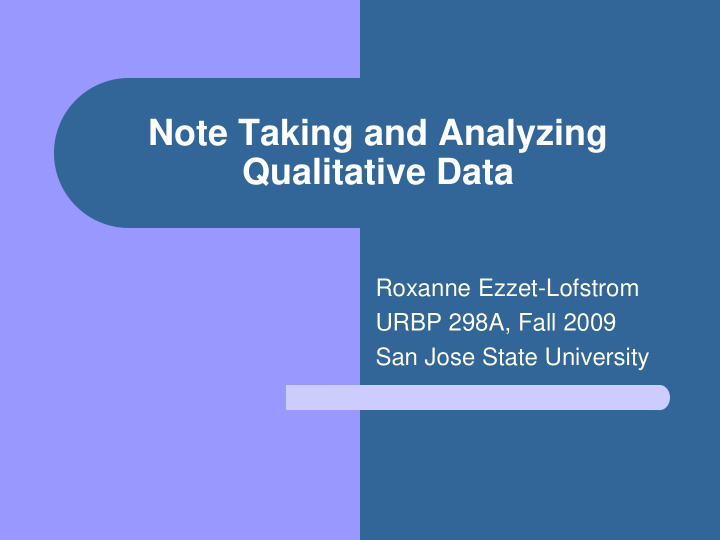 qualitative data