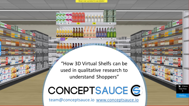 how 3d virtual shelfs can be used in qualitative research