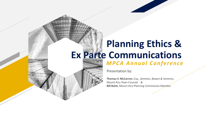 planning ethics