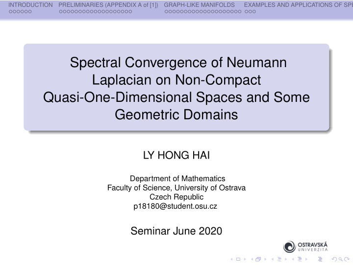 spectral convergence of neumann laplacian on non compact