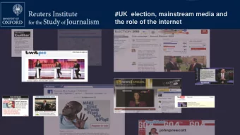 #UK  election, mainstream media and  the role of the internet  MMX  Reuters Institute for the