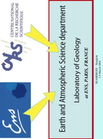 at ENS, PARIS, FRANCE  3-5 March 2004 CNRS Key Figures  CNRS stands for  N ational C enter