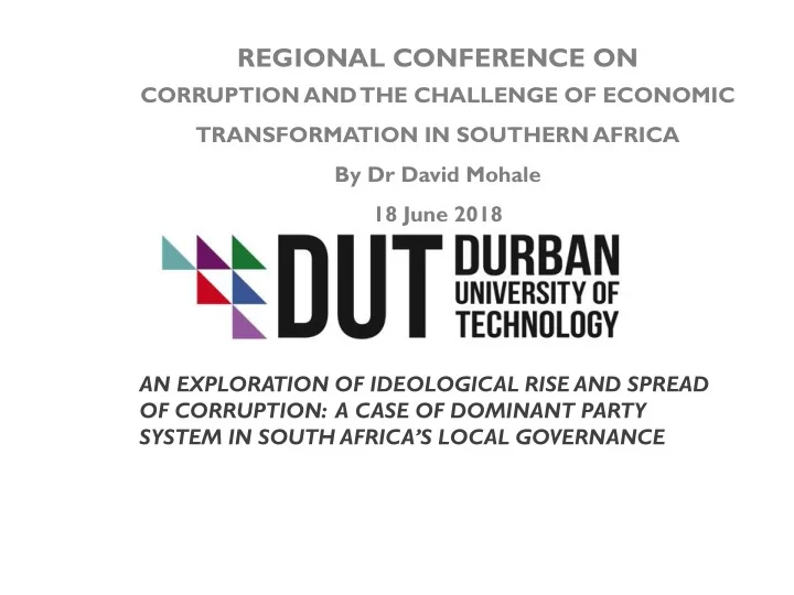 regional conference on