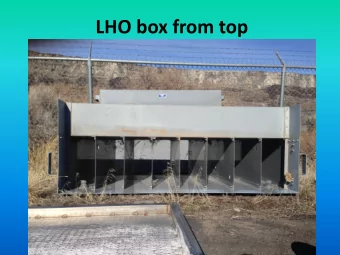 LHO box from top  LHO Box from back and top  500 Gallon Liquid Oxygen tank  Compressed oxygen
