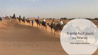Trente-huit jours  au Maroc  Shah Solign-Stevenson  Background  I came to UNCW in the fall of