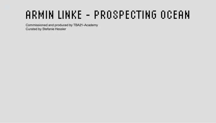 armin linke prospecting ocean