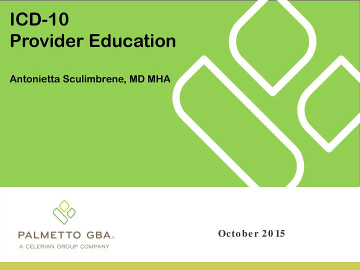 icd 10 provider education