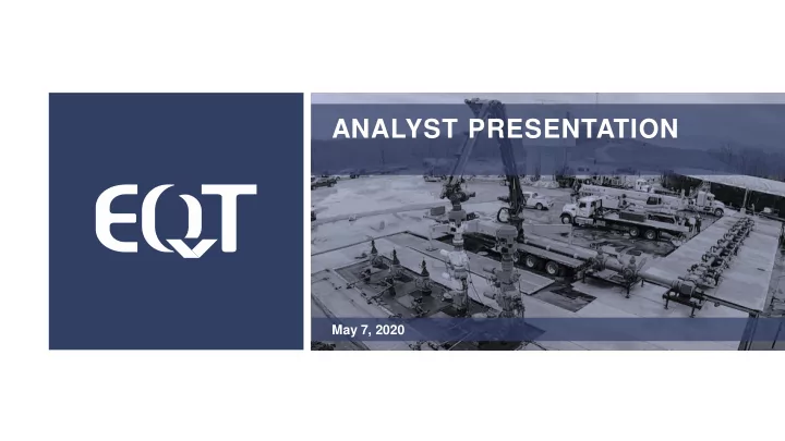analyst presentation