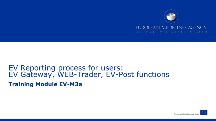ev reporting process for users