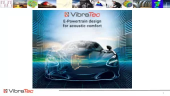 1  AGEND  GENDA  No  Noise  ise of E-ma  machine  ine  VIBRATEC in a wink  Context of ALTAIR