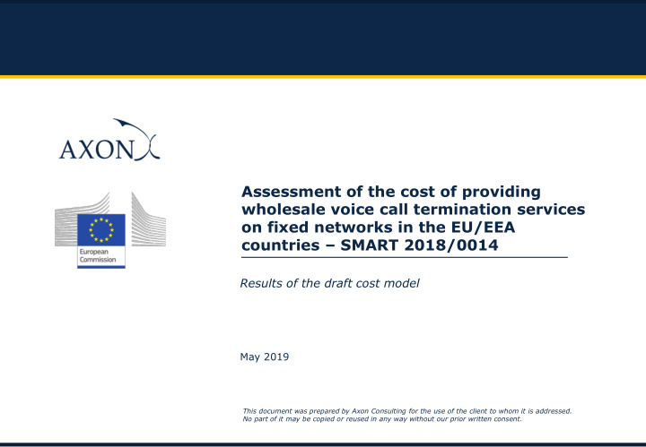 assessment of the cost of providing wholesale voice call