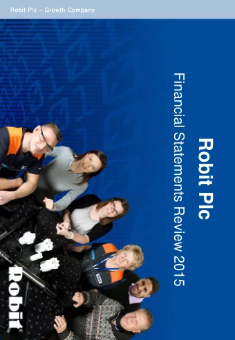 Robit Plc  2  Agenda  Our Business  Business Structure Business Segment  Top Hammer Business