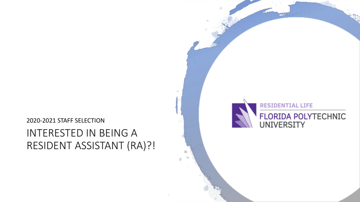 resident assistant ra