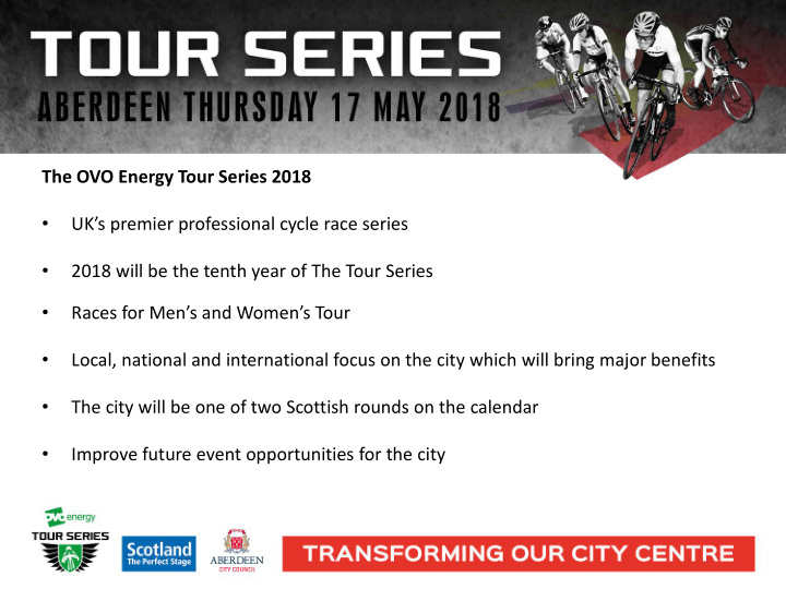 the ovo energy tour series 2018 uk s premier professional