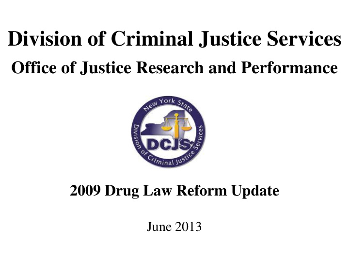 division of criminal justice services