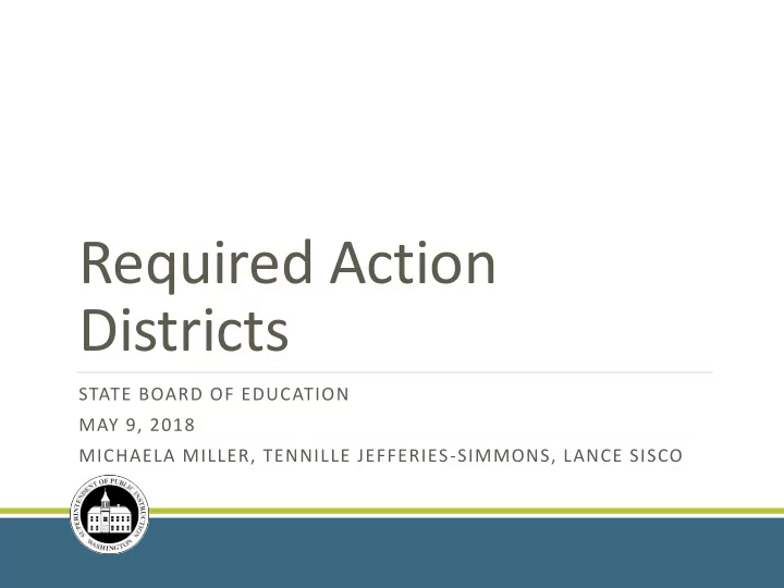 districts