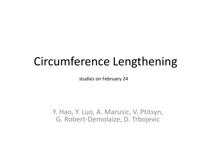 circumference lengthening