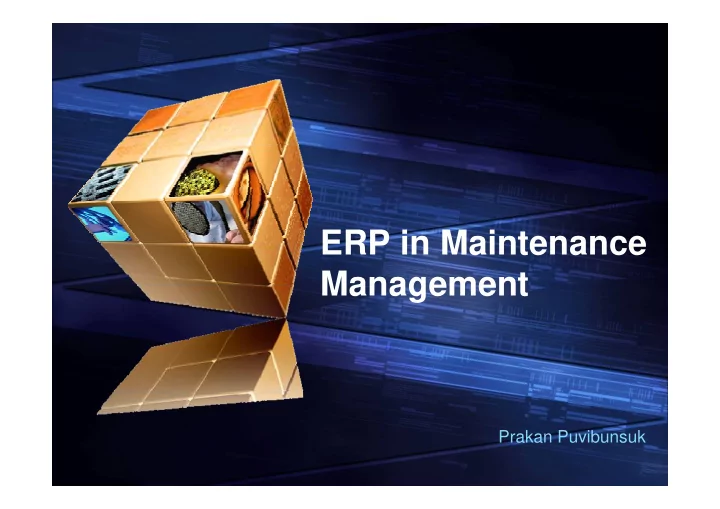 erp in maintenance management