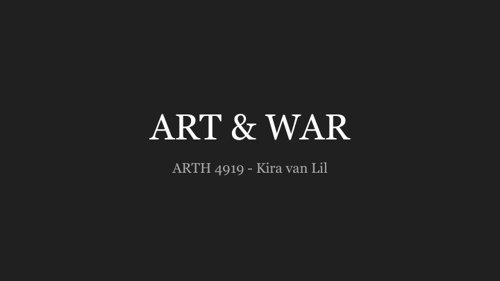 art war