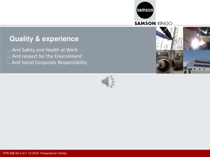 quality experience