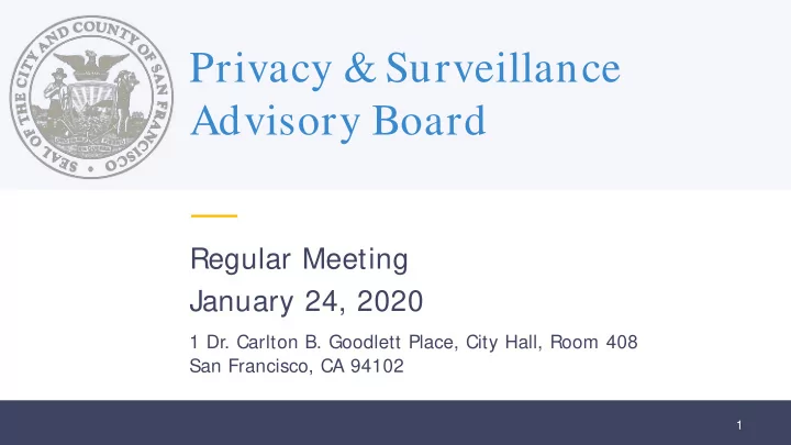 privacy surveillance advisory board
