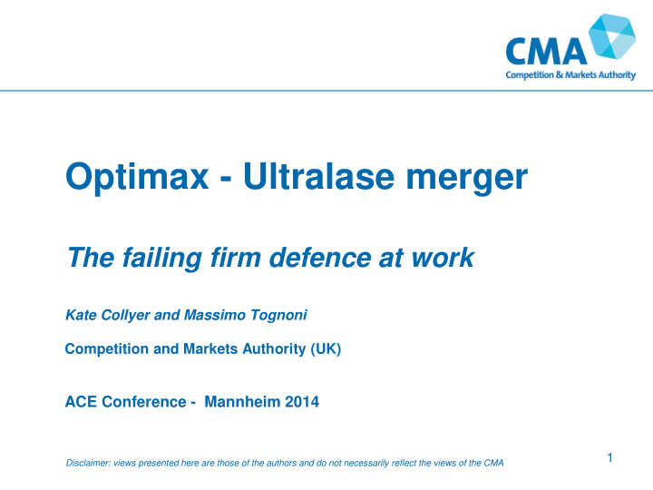 optimax ultralase merger