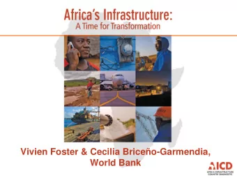 Vivien Foster &amp; Cecilia Briceo-Garmendia,  World Bank  Africa Infrastructure Country