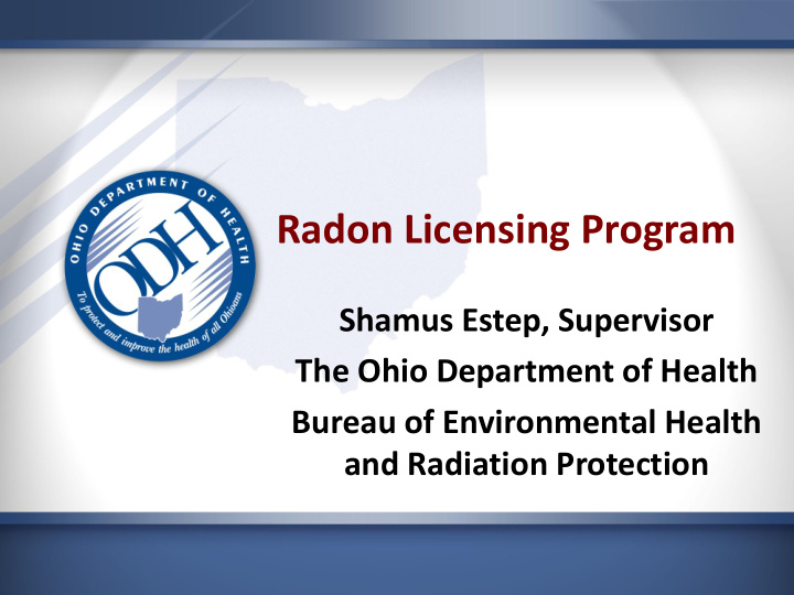 radon licensing program