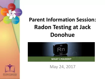 Donohue  May 24, 2017  Agenda  1. Welcome and Introductions  Cindy Alce, Principal  2. Overview of