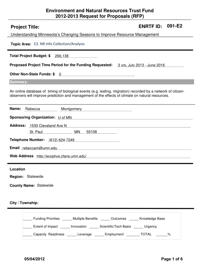 environment and natural resources trust fund 2012 2013