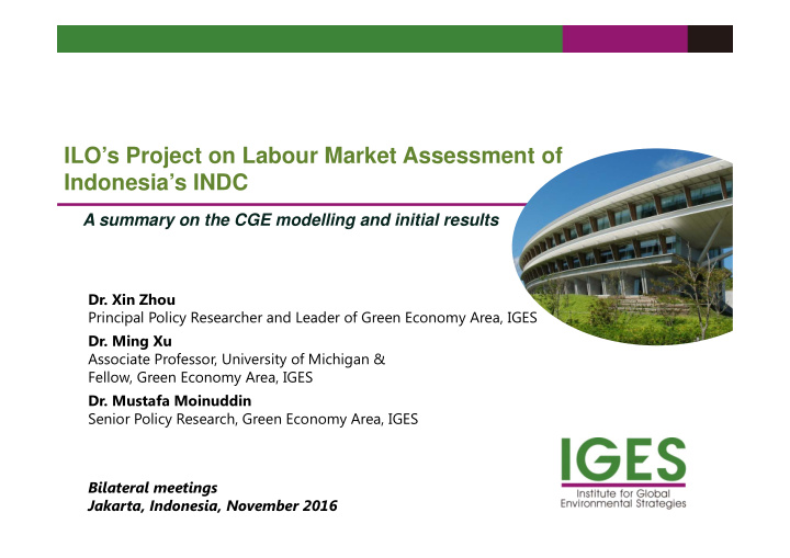 ilo s project on labour market assessment of indonesia s