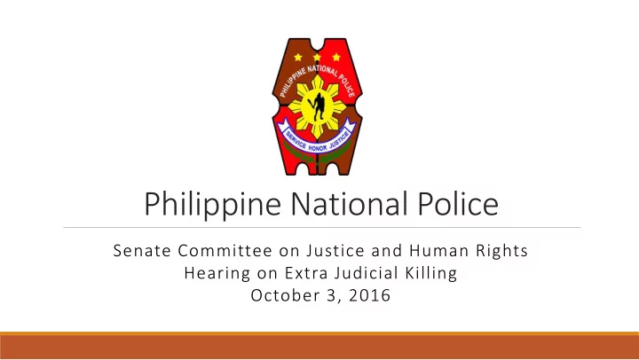 philippine national police