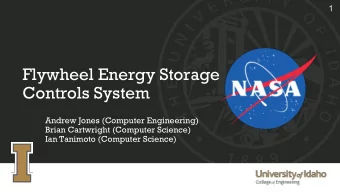 Flywheel Energy Storage  Controls System  Andrew Jones (Computer Engineering)  Brian Cartwright