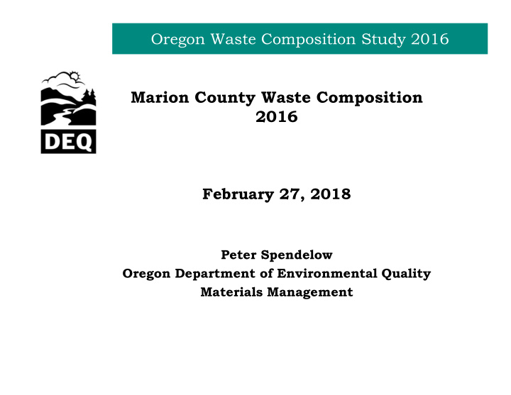 marion county waste composition 2016