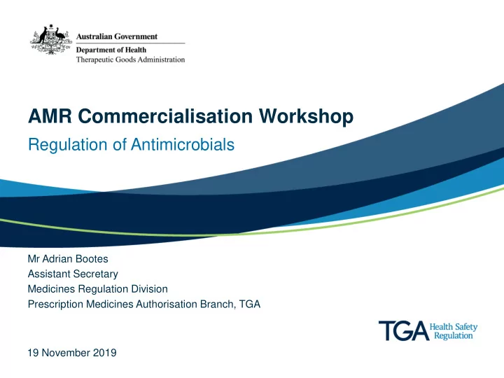 amr commercialisation workshop