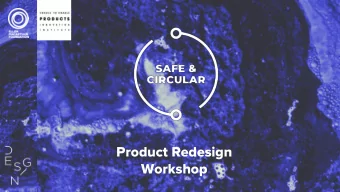 Product Redesign  Workshop  Design Challenge  Redesign a commercial carpet tile that is safe and