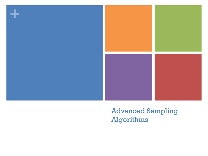 advanced sampling algorithms mobashir mohammad hirak