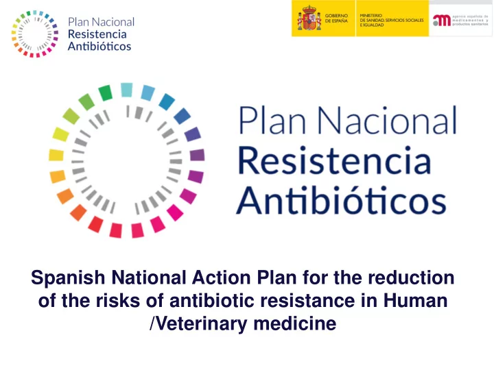 spanish national action plan for the reduction of the