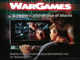 in memory: an evolution of attacks  Mathias Payer &lt;mathias.payer@nebelwelt.net&gt;  UC