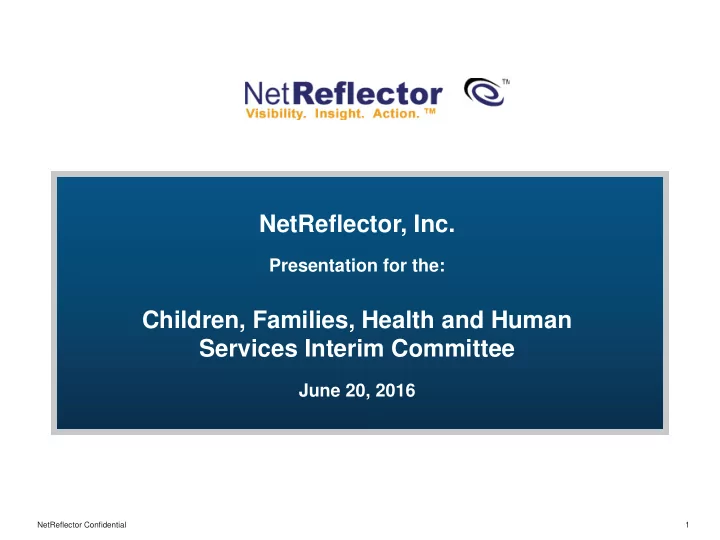 children families health and human services interim