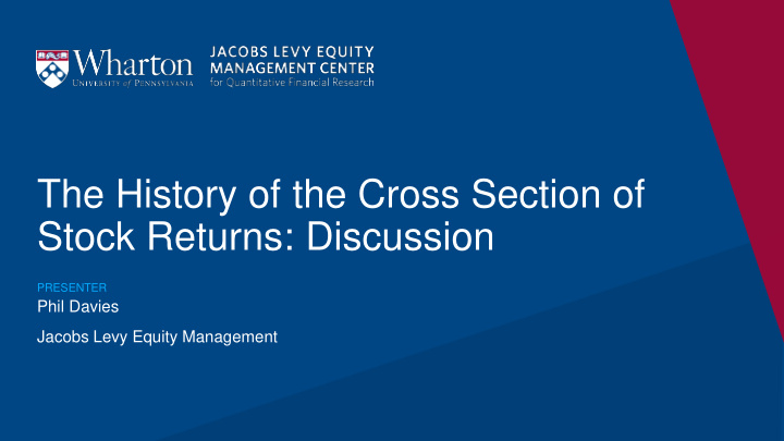 stock returns discussion