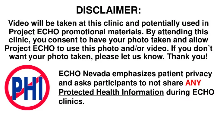 disclaimer