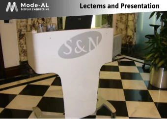 Lecterns and Presentation  Mode-AL designs, manufactures and builds Lecterns  and presentation