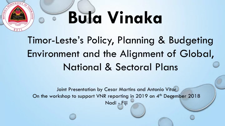 bula vinaka