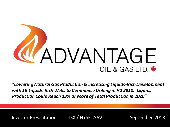 investor presentation tsx nyse aav september 2018