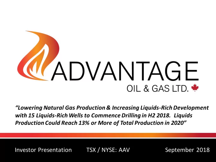 investor presentation tsx nyse aav september 2018